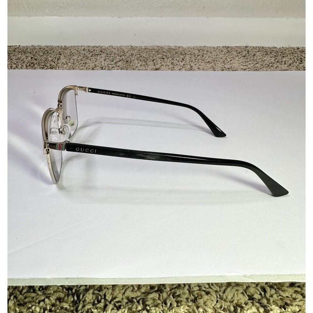 Gucci Eyeglasses Frames Only, GG0130OZ 001, 53-18-145, Black, Made in Japan - Picture 3 of 8